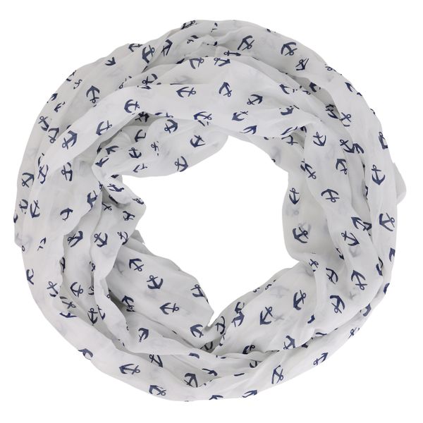 MIRROSI Loop Damen Schal mit Anker-Muster günstig online kaufen