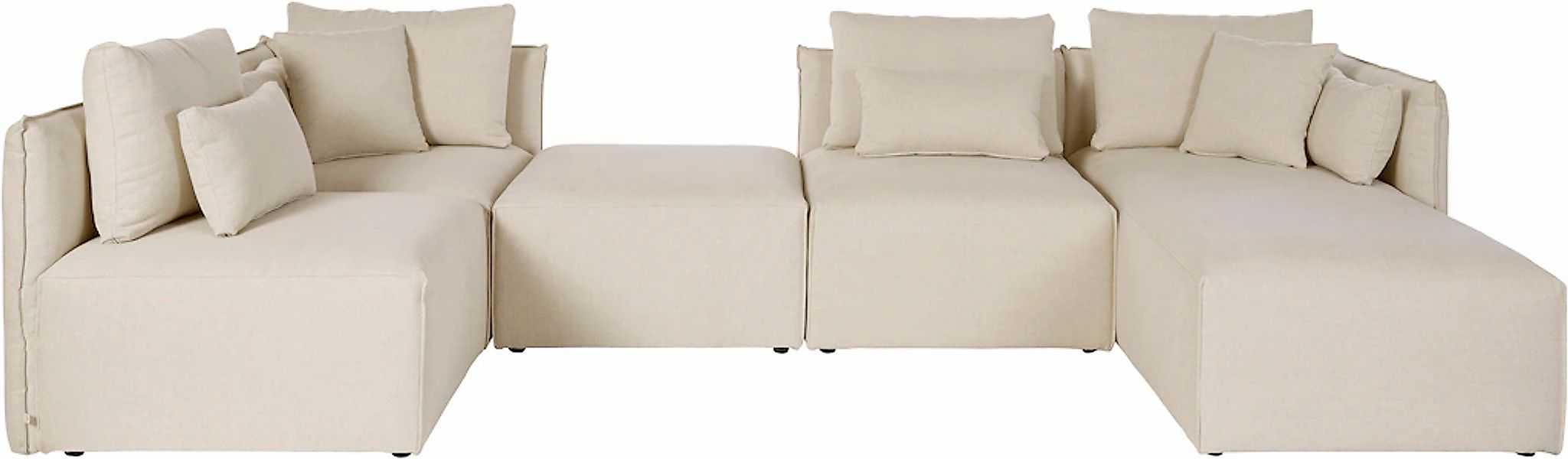 OTTO home Wohnlandschaft "Nöre U-Form" 5 Teile, in vielen Bezugsqualitäten günstig online kaufen