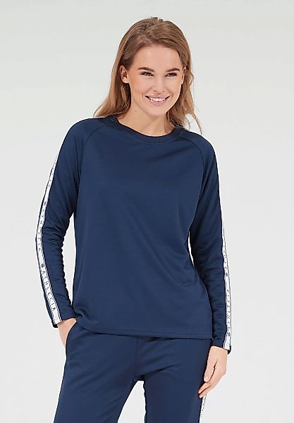 ATHLECIA Langarmshirt "SELLA", (1 tlg.), mit hippen Logoprint-Streifen günstig online kaufen
