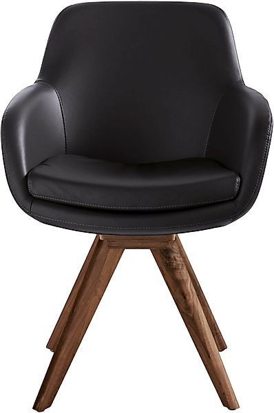 Musterring Esszimmerstuhl »Tavia« (Set) 2 Stk.Stativgestell Wildnussbaum, D günstig online kaufen