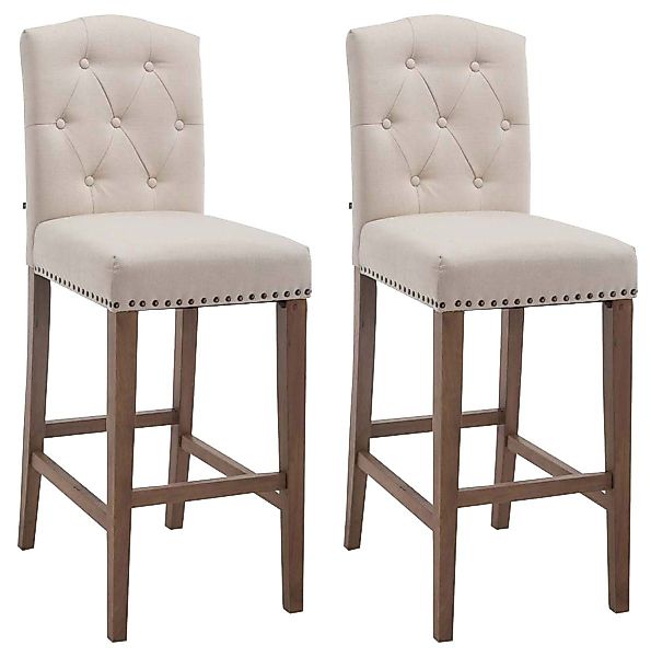 CLP Barhocker Louise Stoff (2er Set, günstig online kaufen