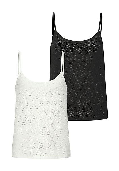 LASCANA Spaghettitop mit funkelnden Pailetten (2er-Pack) günstig online kaufen