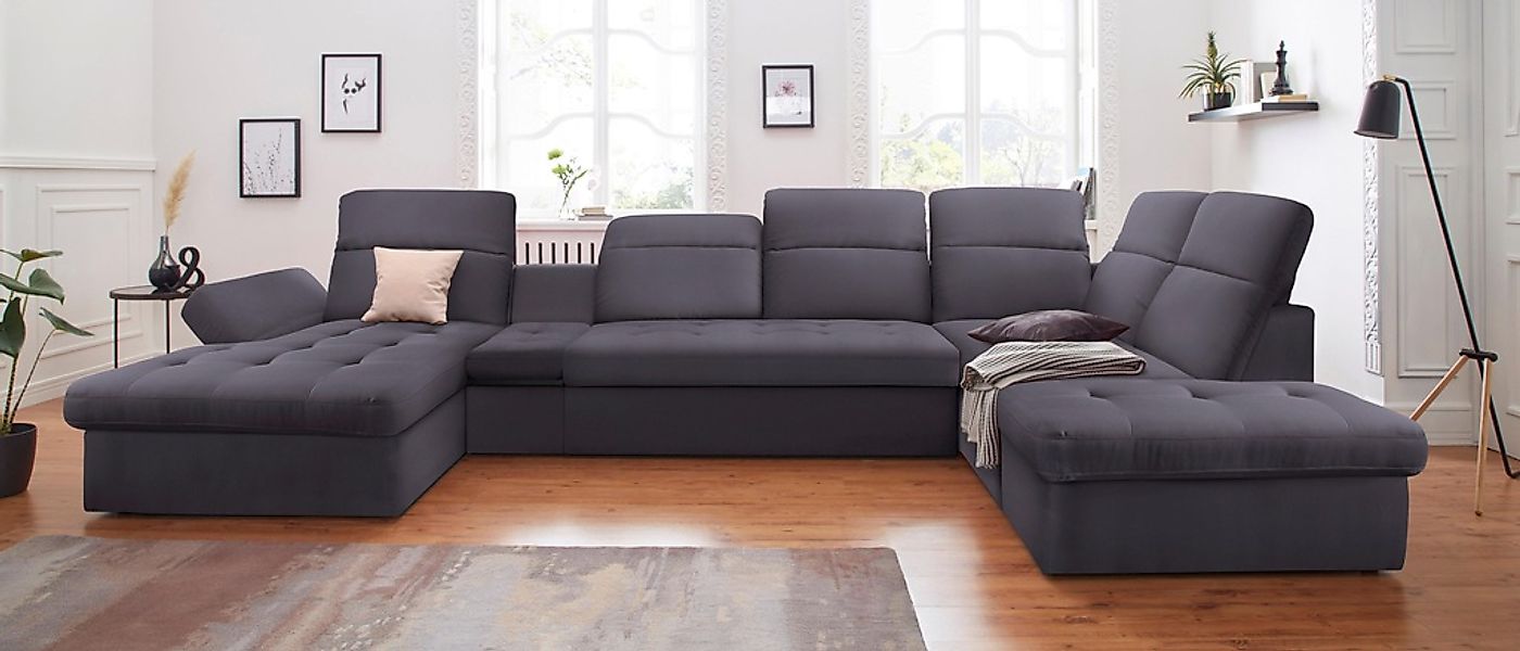 sit&more Wohnlandschaft "Stardust U-Form" inklusive Kopfteilverstellung, Ar günstig online kaufen