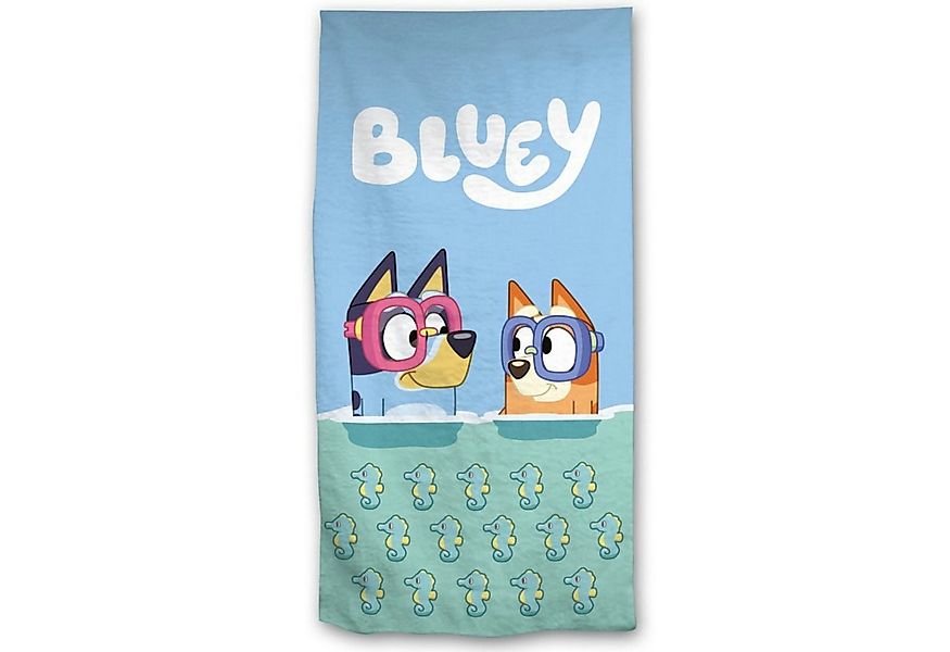 Bluey Strandtuch Bluey und Bingo Kinder Mikrofaser Strandtuch Handtuch Bade günstig online kaufen