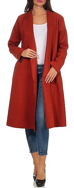 malito more than fashion Langmantel malito Damen Mantel lang mit Wasserfall günstig online kaufen