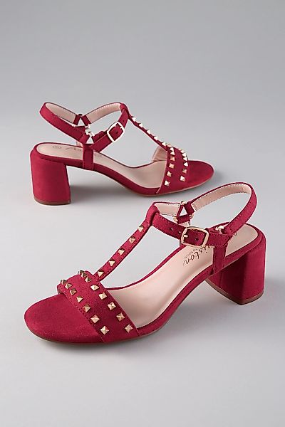 Aniston SHOES Riemchensandalette Sommerschuh, Blockabsatz, Nietenverzierung günstig online kaufen