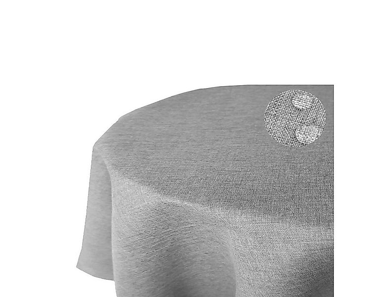 Tischdecke Leinenoptik OVAL Tischdecke uni Gartentischdecke, bügelfrei, Lot günstig online kaufen