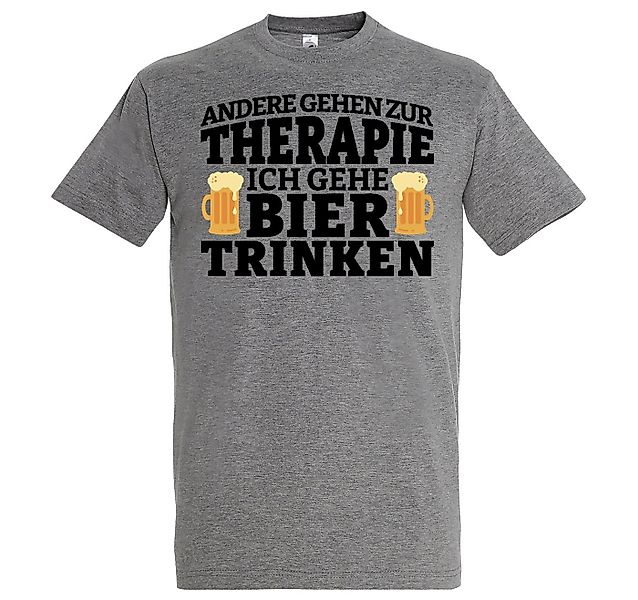 Youth Designz T-Shirt Bier Therapie Herren Shirt mit Lustigem Bier Spruch günstig online kaufen