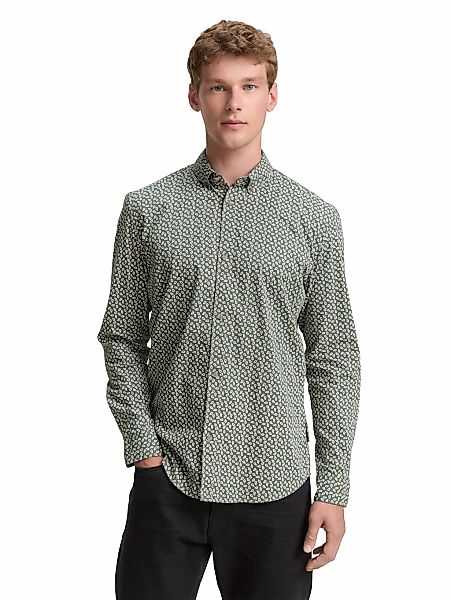 TOM TAILOR Denim Langarmhemd "POPLIN", mit Streifenmuster günstig online kaufen
