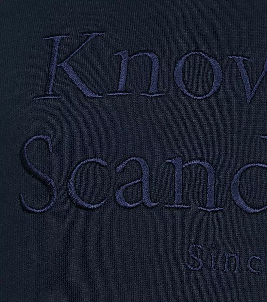 KnowledgeCotton Apparel Pullover Elm Navy - Größe L günstig online kaufen