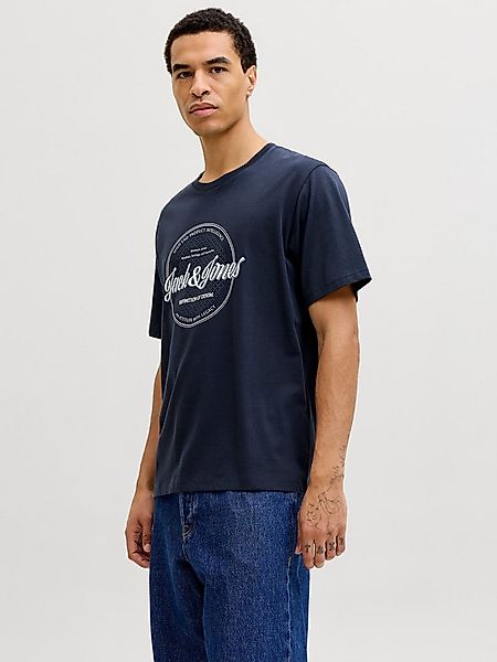 Jack & Jones Rundhalsshirt JJEDOVER DENIM TEE SS O-NECK SN mit Logobranding günstig online kaufen