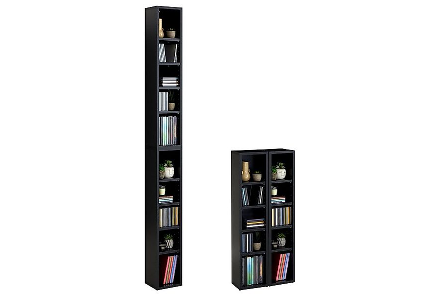 CARO-Möbel CD-Regal CHART, Medienregal aus 2 Modulen, Medien Aufbewahrung b günstig online kaufen