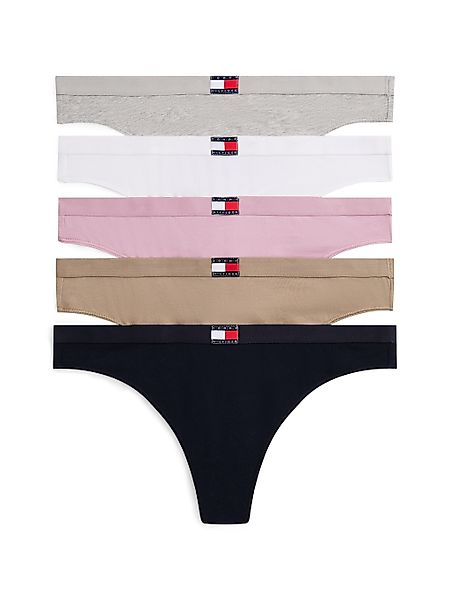 Tommy Hilfiger Underwear Tanga "5 PACK FLAG THONG", (Packung, 5 St., 5er), günstig online kaufen