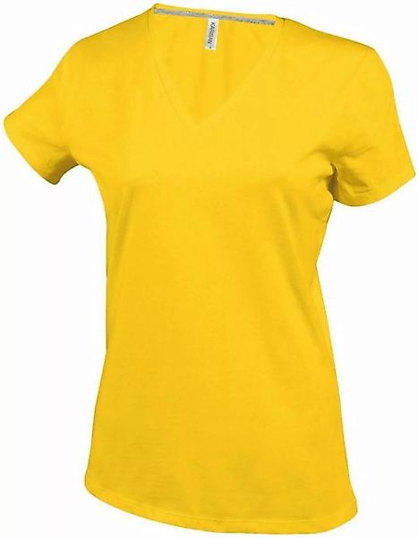 Kariban V-Shirt Kariban Damen T-Shirt V-Neck Kurzarm V-Ausschnitt Shirts Ba günstig online kaufen