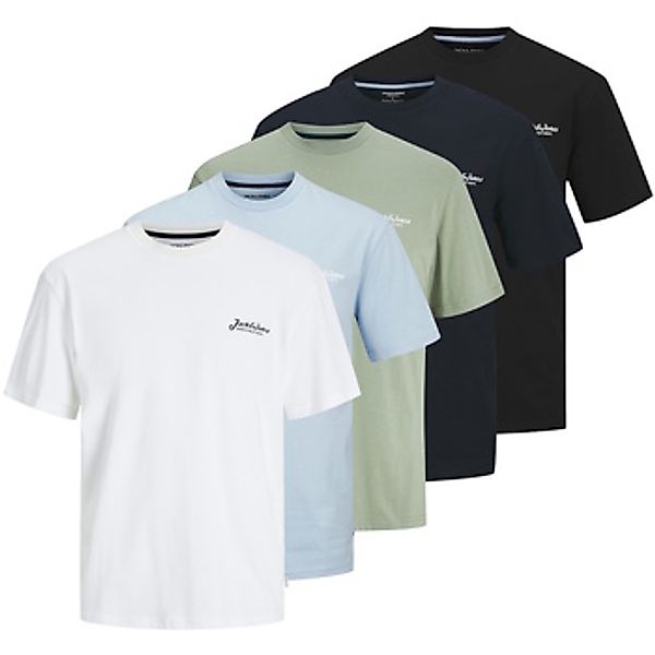 Jack & Jones  T-Shirt T-Shirt BEAU Kurzarmshirt 5er Pack günstig online kaufen