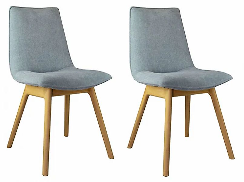 andas Esszimmerstuhl "Ramon", (Set), 2 St., Chenille, mit Massivholzbeinen, günstig online kaufen