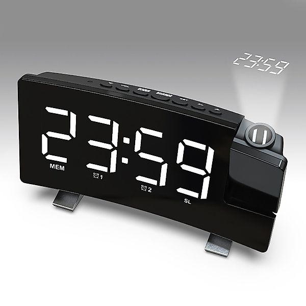 RWEUOQ Projektionswecker FM Radiowecker Projektionswecker 2 günstig online kaufen