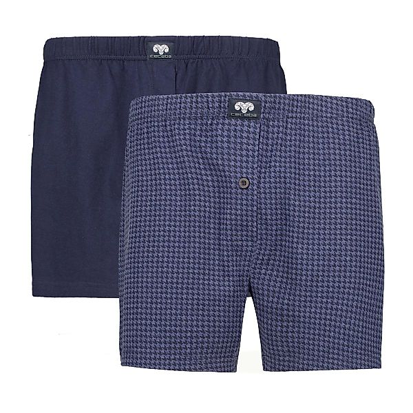 Ceceba Boxershorts aus Baumwoll-Jersey, Doppelpack Farbe blau Größe: 18 günstig online kaufen