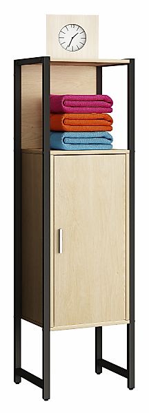 VCM Hochschrank "VCM Holz/Metall Badmöbel  Midischrank  Maße: H. 114 x B. 3 günstig online kaufen