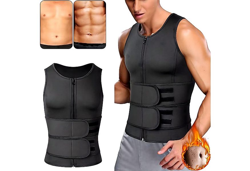 Realb2b Bauchweggürtel Neopren Sauna Fitnessweste Herren Abnehmen Training günstig online kaufen