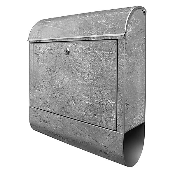 Banjado Design Briefkasten Silber Pulverbeschichtet 39x47x14cm 2 Schlüssel günstig online kaufen