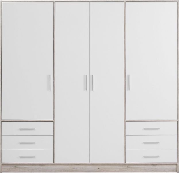 FORTE Kleiderschrank "Jupiter, Made in Europe, mit Schubladen" Maße (T/H): günstig online kaufen