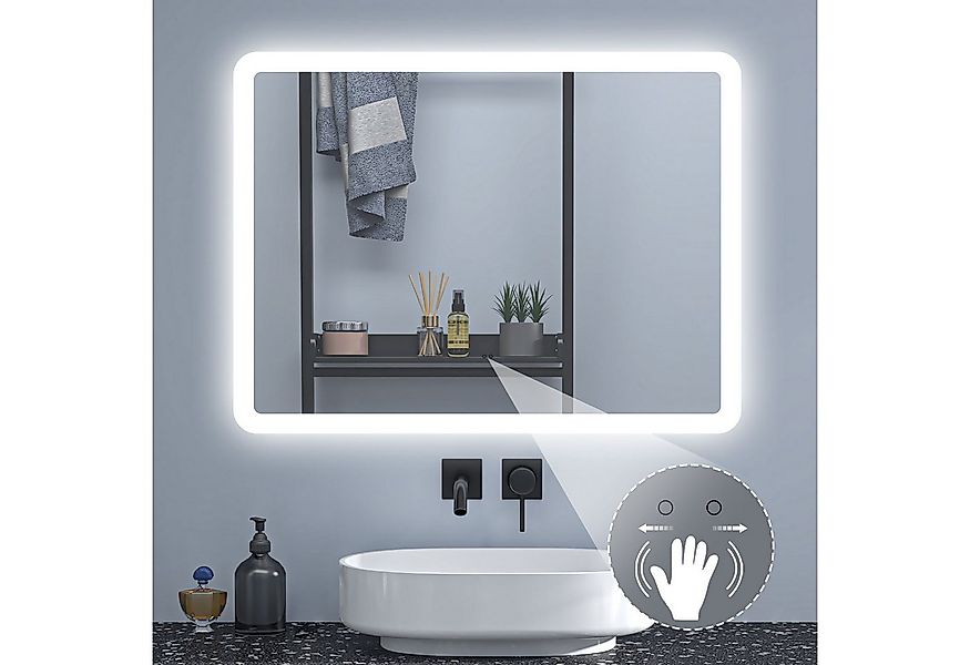Aica Sanitär Badspiegel Wandspiegel Beschlagfrei+dimmbar+Memory+Sensor-Scha günstig online kaufen
