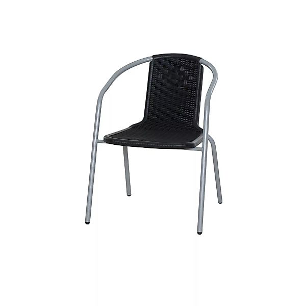 Gardamo Bistro Sessel Gelato 55 cm x 58 cm x 74 cm Silber günstig online kaufen