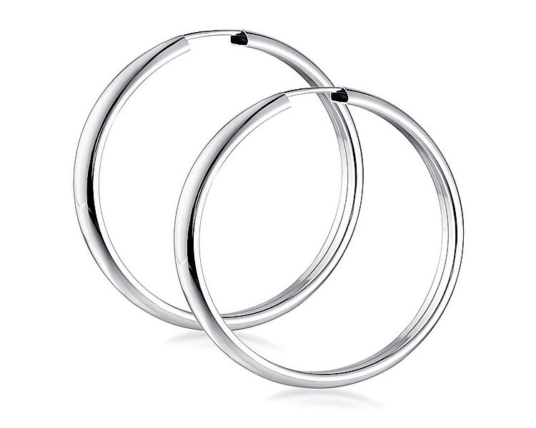 Materia Paar Creolen Damen breit Ø40mm SO-131, aus 925 Sterling Silber günstig online kaufen