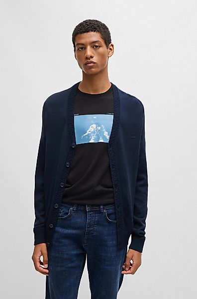 BOSS ORANGE Strickjacke "Avac", mit tiefem V-Ausschnitt günstig online kaufen