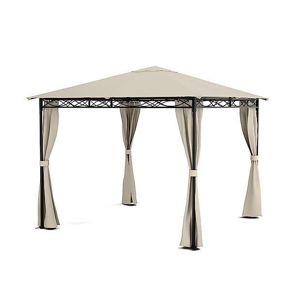 Blumfeldt Mondo Gartenpavillon Partyzelt Gazebo 295x262x295 cm Stahl Polyes günstig online kaufen