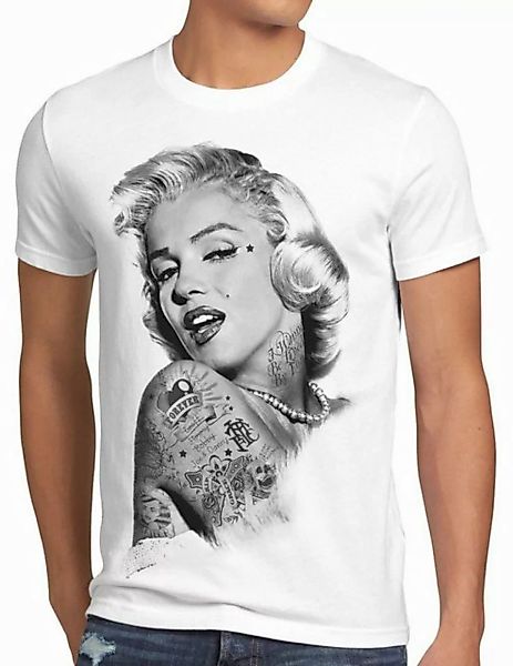 style3 T-Shirt Tattoo Marilyn inked rock punk star marylin monroe tätowiert günstig online kaufen