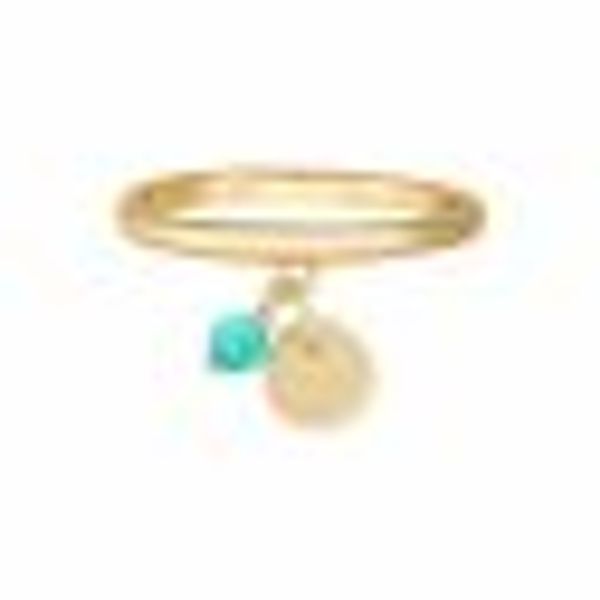 Ring 925 Silber vergoldet Anhänger Amazonit Plättchen günstig online kaufen