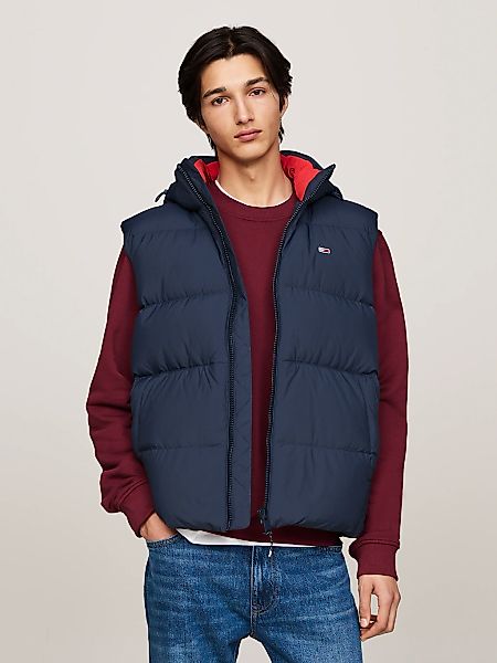 Tommy Jeans Steppweste "TJM ESSENTIAL DOWN VEST EXT" abnehmbare Kapuze mit günstig online kaufen