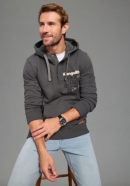 KangaROOS Kapuzensweatshirt, mit Kapuze und Kordelzug, mit Kängurutasche, L günstig online kaufen