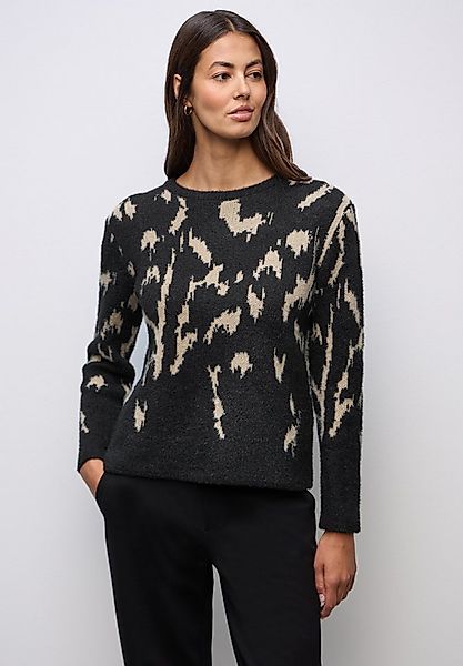 STREET ONE Rundhalspullover mit grafischem Muster günstig online kaufen