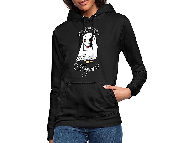 Spreadshirt Hoodie Harry Potter Hedwig Brief Damen Hoodie (1-tlg) günstig online kaufen