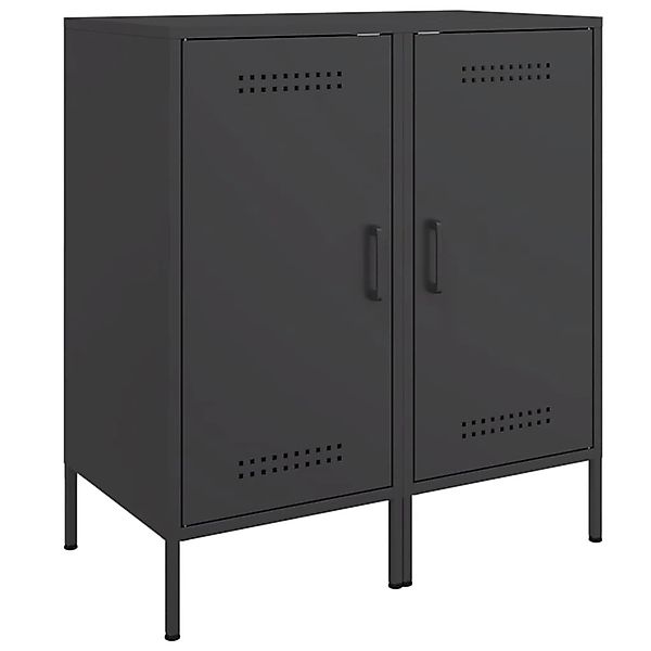 vidaXL Sideboards 2 Stk Schwarz 36x39x79 cm Stahl 843013 günstig online kaufen
