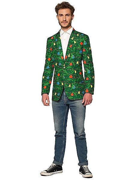 SuitMeister Kostüm SuitMeister Green Tree LED Jackett, Weihnachtliches Herr günstig online kaufen