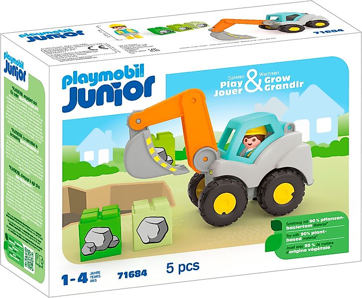 Playmobil® Schaufelbagger (71684), JUNIOR Konstruktions-Spielset, (5 günstig online kaufen