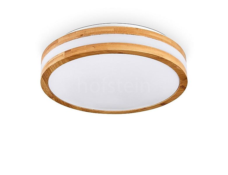 hofstein Deckenleuchte moderne Deckenlampe aus Metall/Bambus/Kunststoff in günstig online kaufen