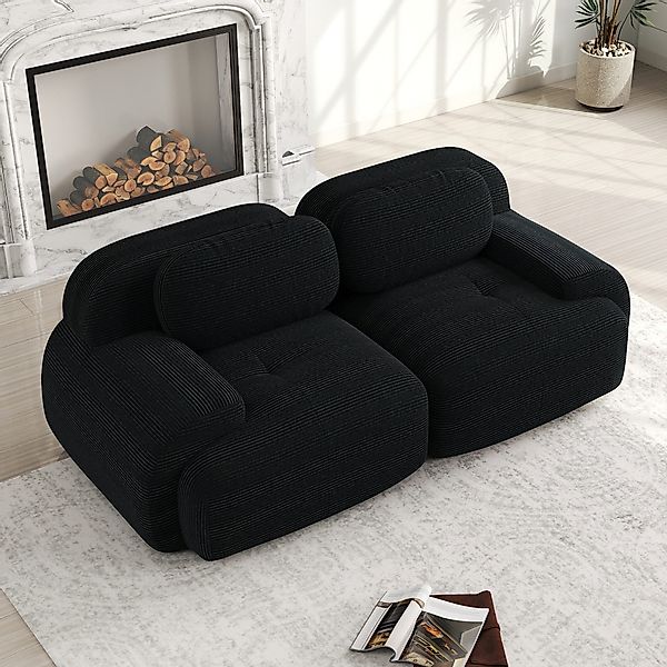 Odikalo 2-Sitzer modular kombinierbar Polstersofa Chaiselongue, günstig online kaufen