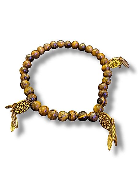 Eden Stone Perlenarmband Tigerauge Armband Echtes günstig online kaufen