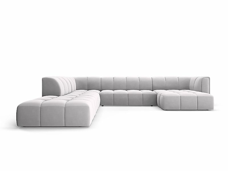 Milo Casa | Panorama-Ecksofa Francesca Samt links 7-Sitzer günstig online kaufen