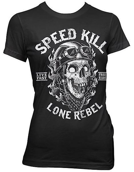 Hybris T-Shirt Speed Kills Lone Rebel Girly T-Shirt günstig online kaufen