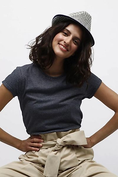 Phina, Vintage T-shirt Für Frauen Striped Blue günstig online kaufen
