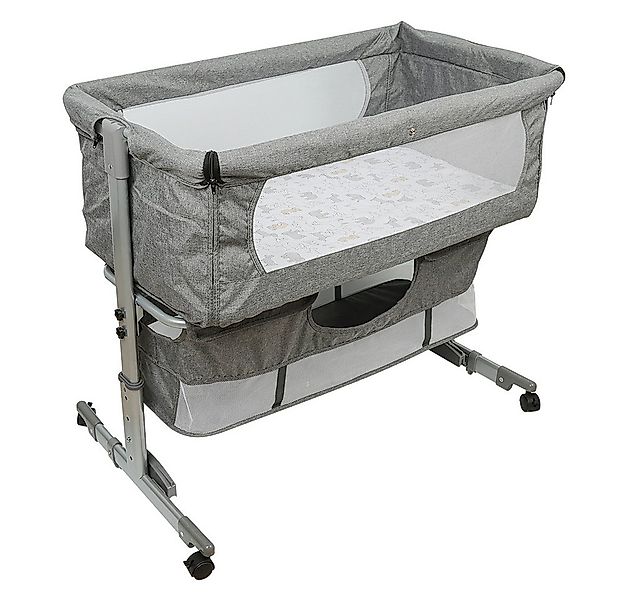 JEOBEST Baby-Reisebett 3 in 1 Babybett und Babywiege, Beistellbett Höhenver günstig online kaufen