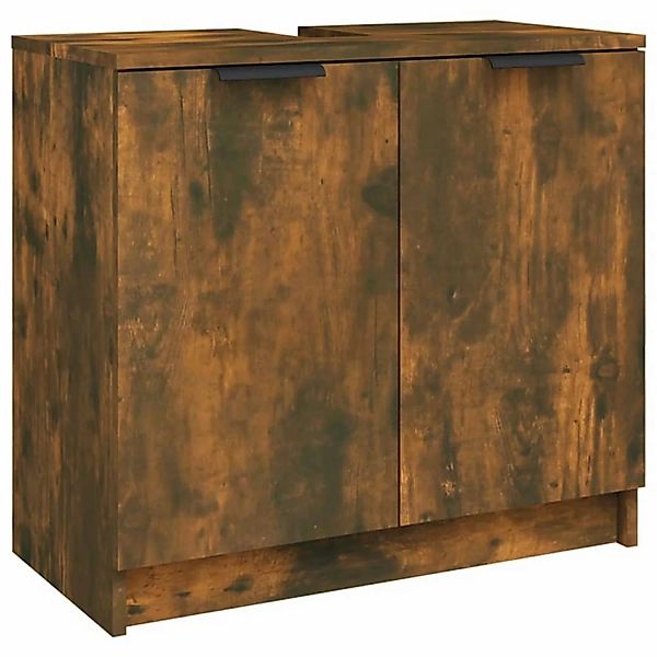Vidaxl Badezimmerschrank Räuchereiche 64,5x33,5x59 Cm Holzwerkstoff günstig online kaufen