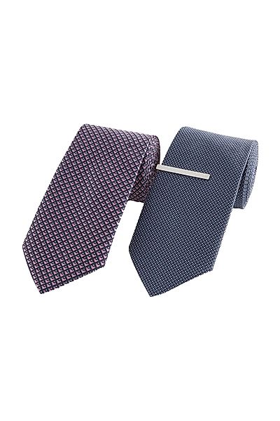 Next Krawatte Krawatten und Krawattenclips, 2er-Pack günstig online kaufen