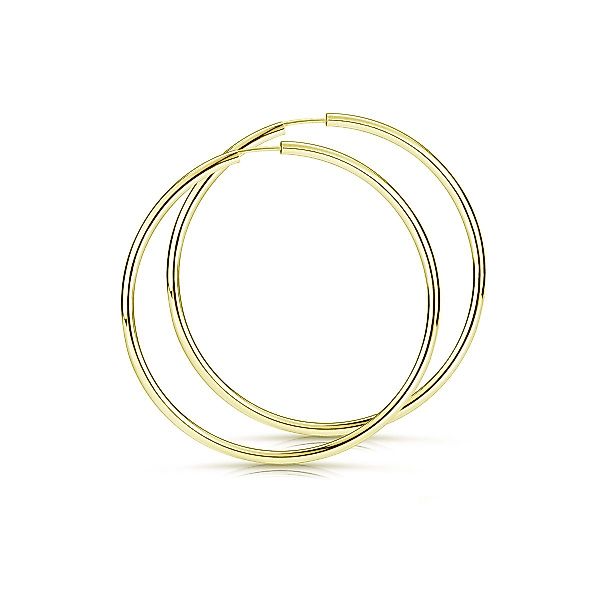 Materia Paar Creolen Damen Gelbgold klassisch günstig online kaufen